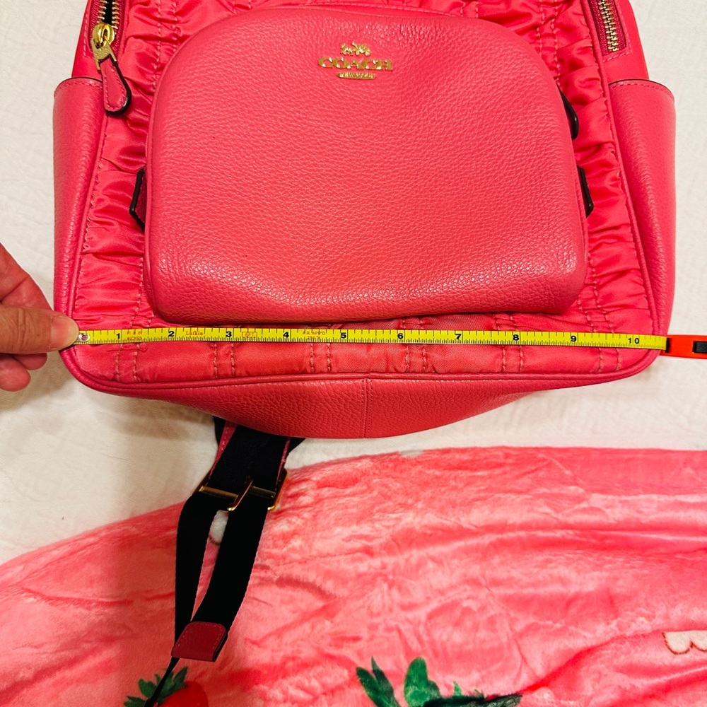 Coach Hot Pink Quilted Backpack - Picture 5 of 5
